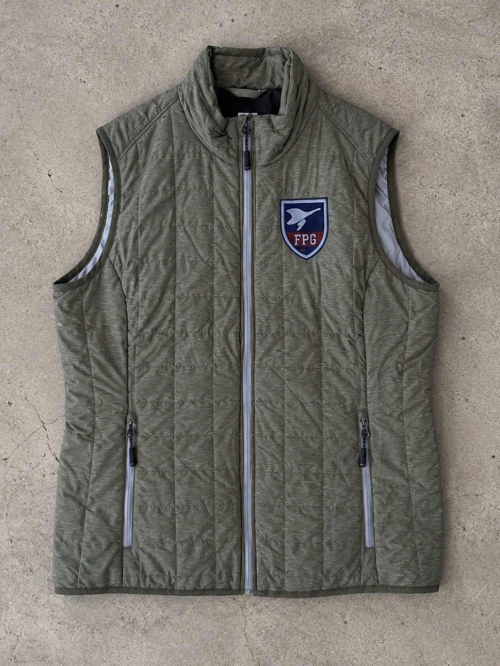 Cutter & Buck Rainier PrimaLoft Eco Quilted Vest Olive Green M